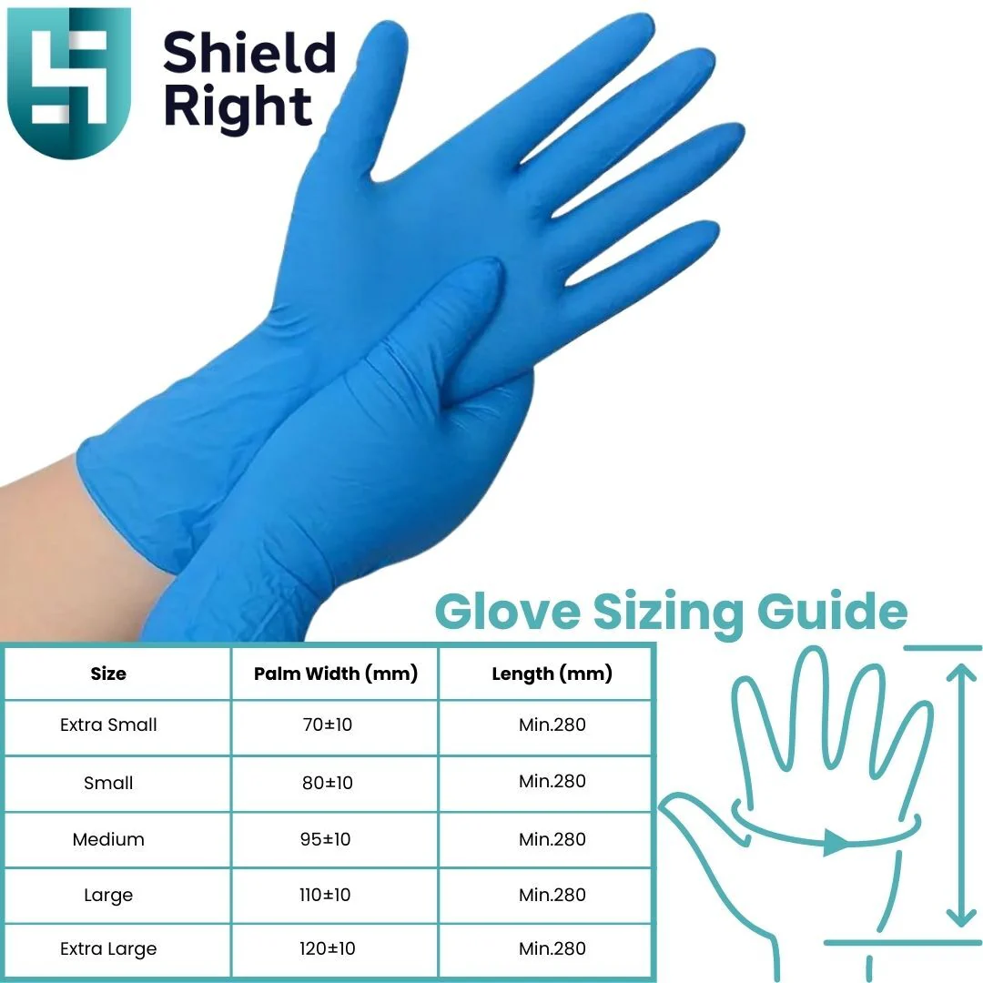 Shield Right Blue Nitrile Powder Free - X-Large